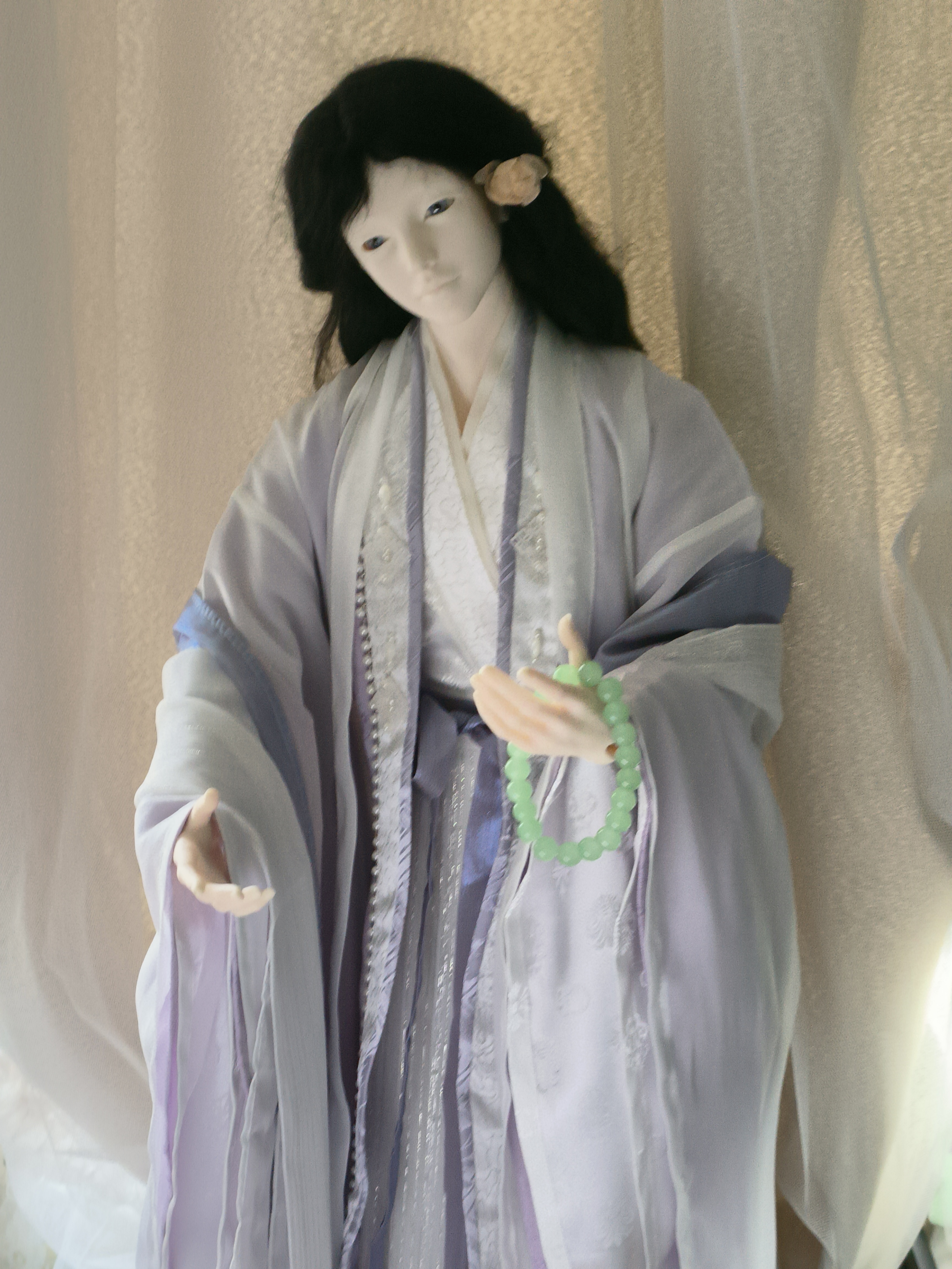 生了生了，td工期永远的神，下单两周就到手了，也真是赶上好时候了🥺🥺随手搓了个毛，素头养也很好看🥺