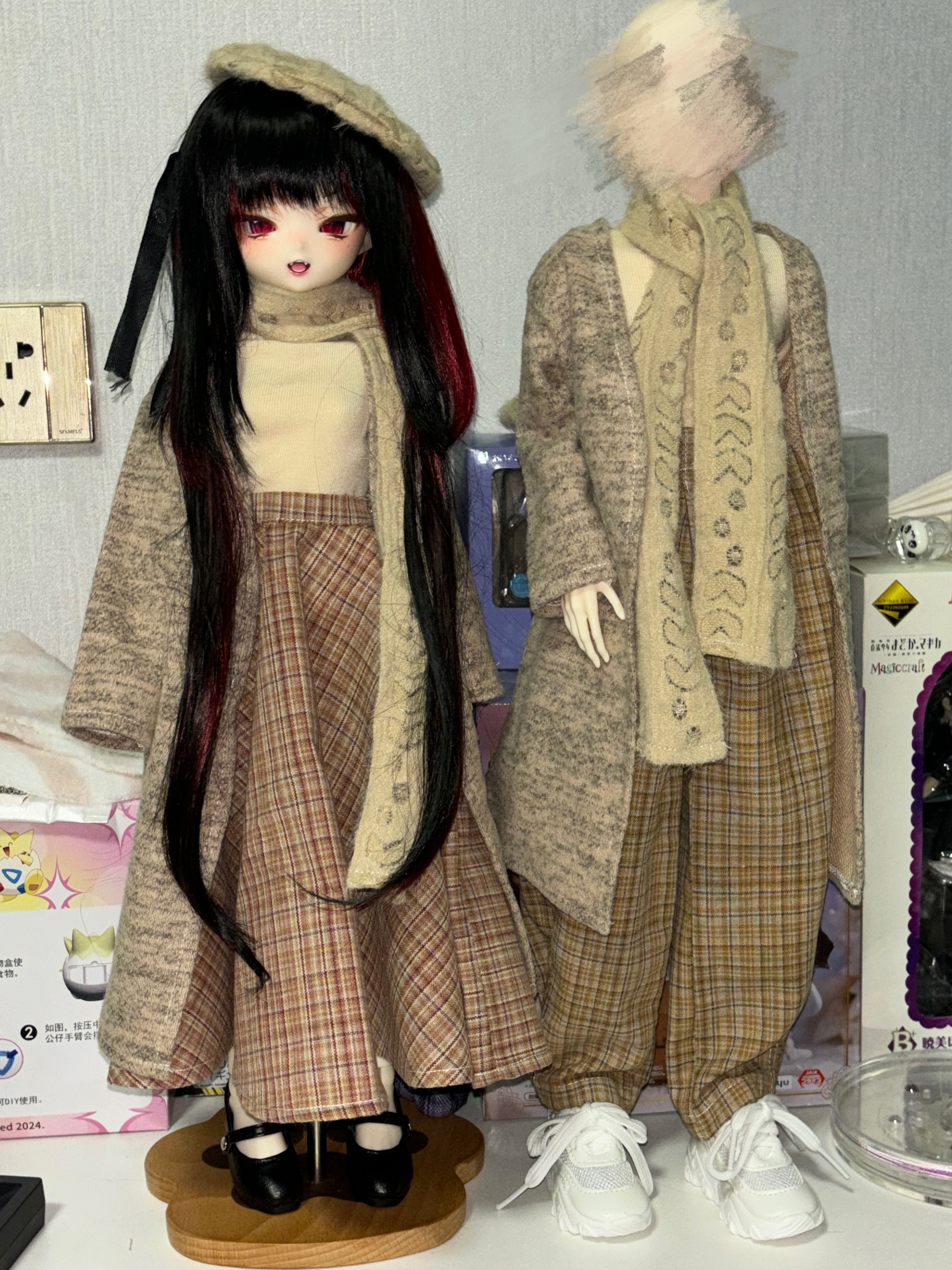 包装好仔细！很适合秋冬的一套衣服
