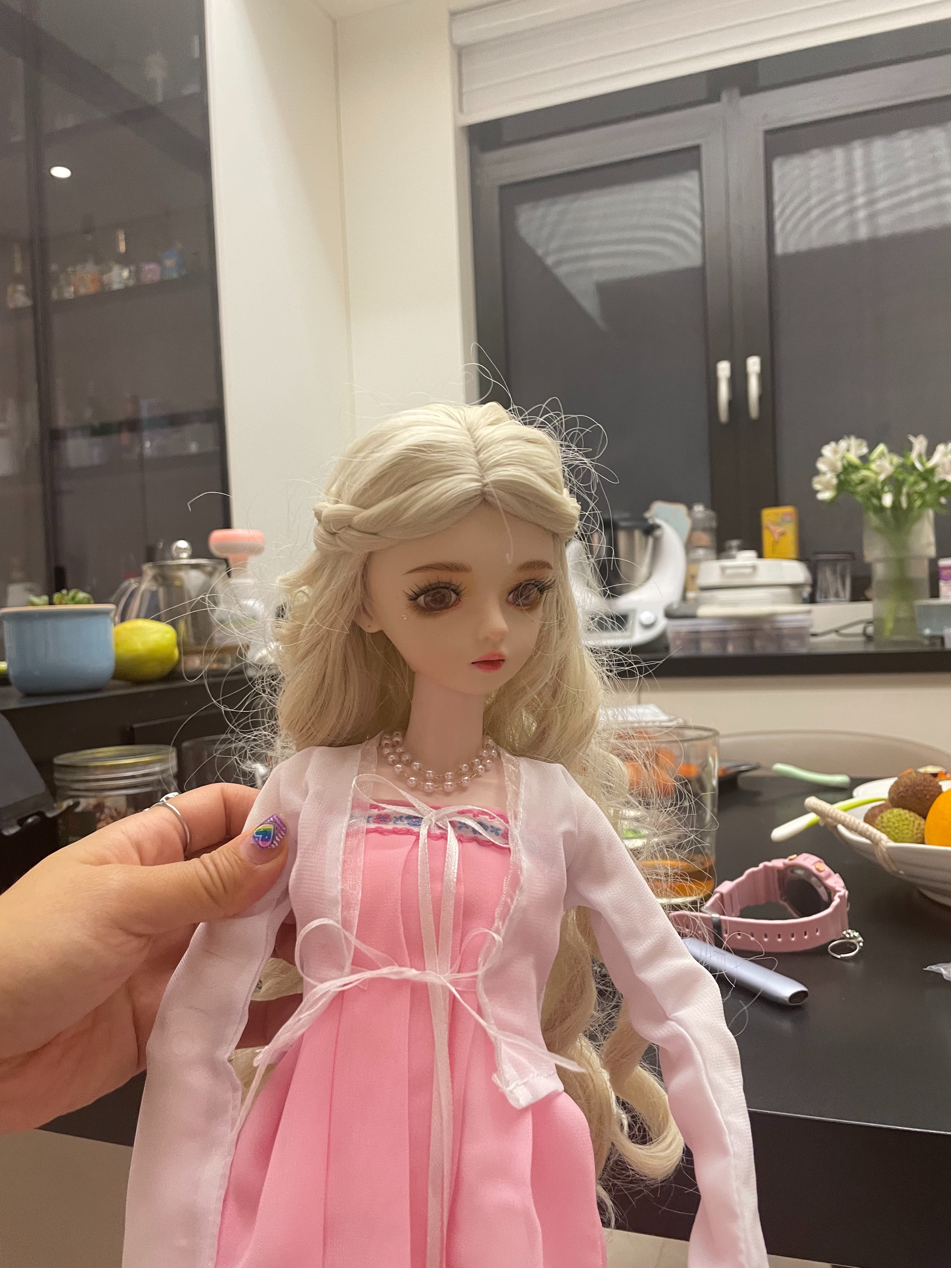 太美了，第一次买到这么精致的娃娃